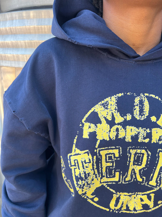 Navy Rugby Hoodie